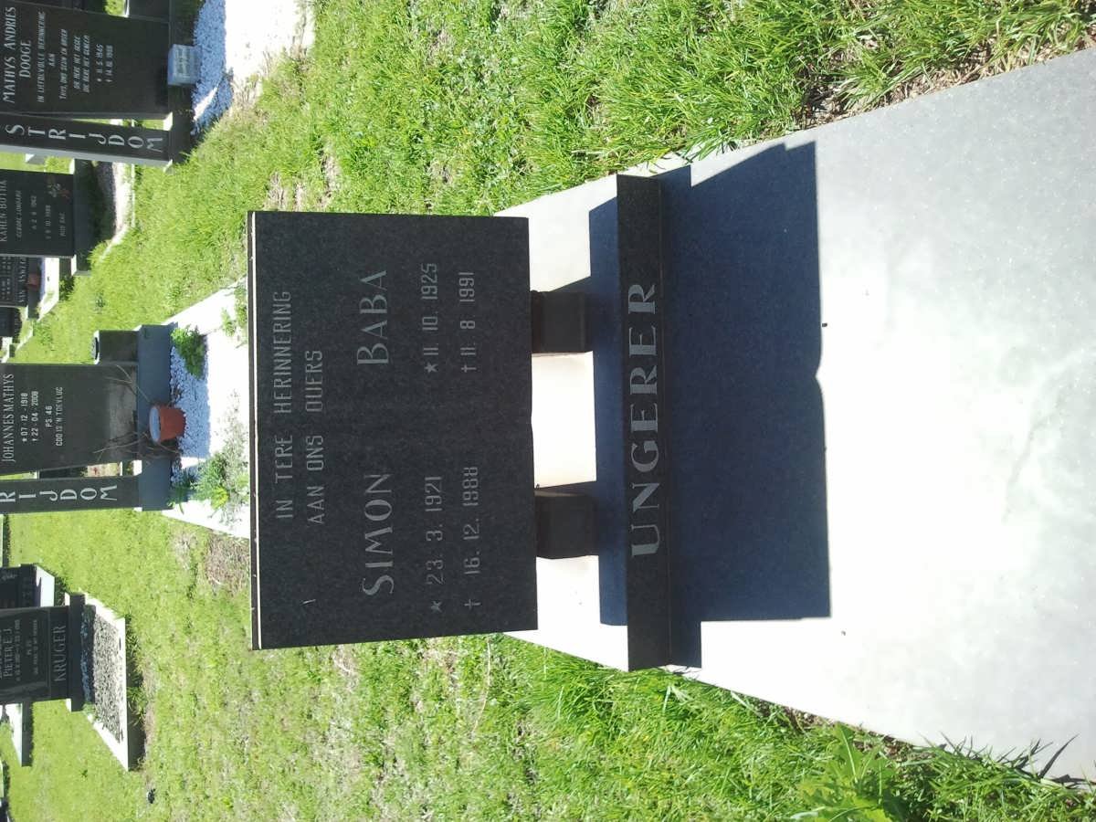 UNGERER Simon 1921-1988 &amp; Baba 1925-1991