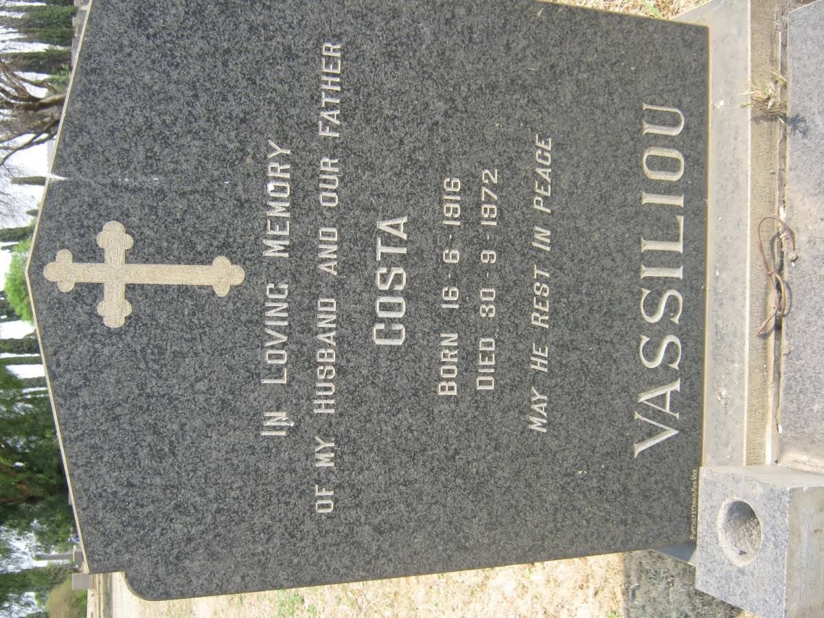 VASSILIOU Costa 1916-1972