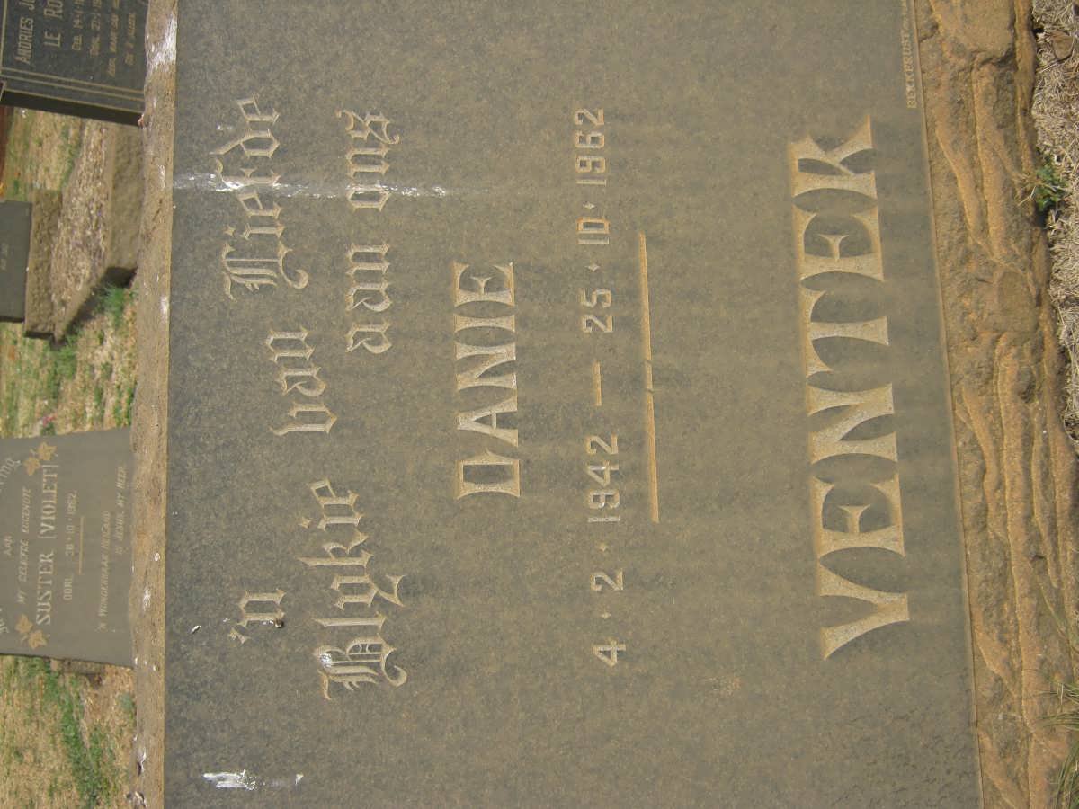 VENTER Danie 1942-1962