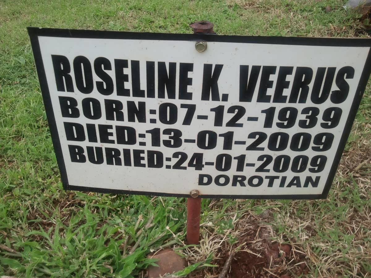 VEERUS Roseline K. 1939-2009