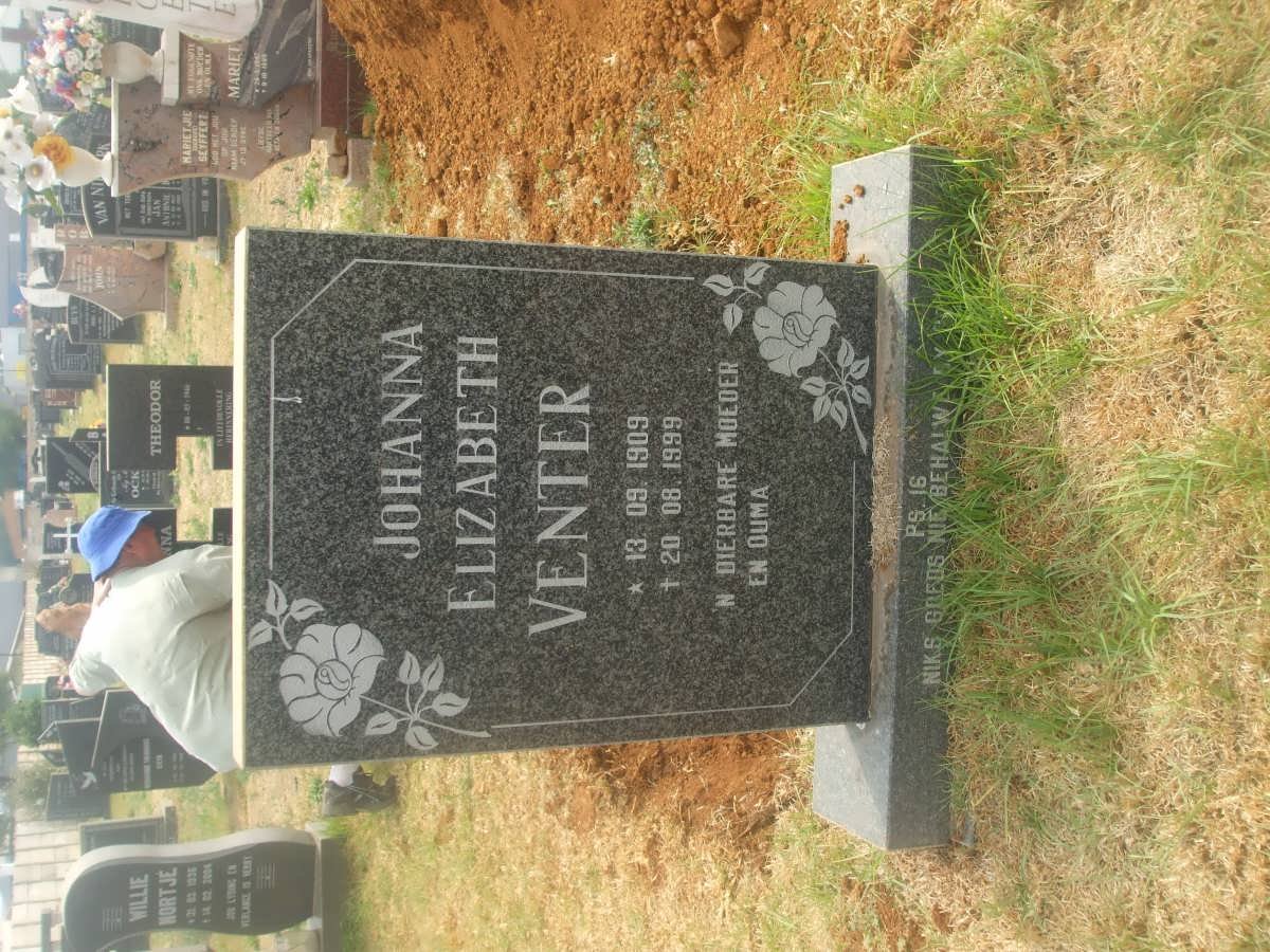 VENTER Johanna Elizabeth 1909-1999