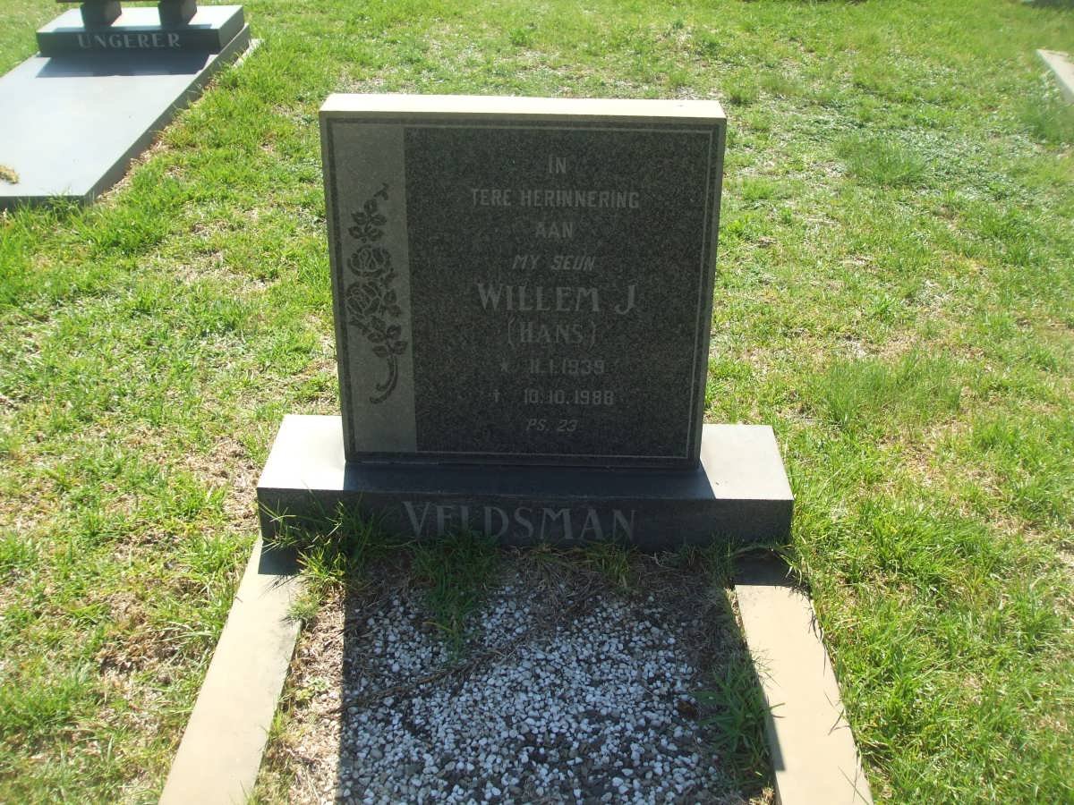 VELDSMAN Willem J. 1939-1988