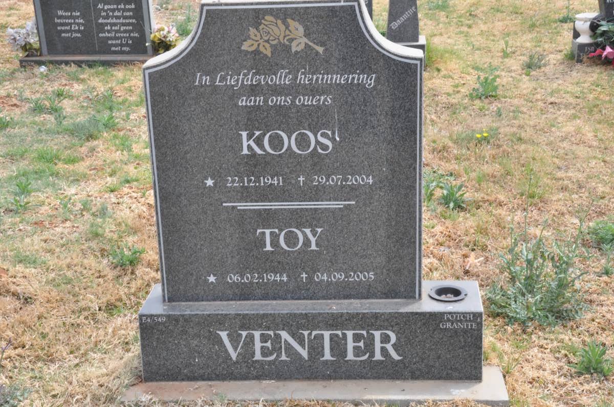 VENTER Koos 1941-2004 &amp; Toy 1944-2005