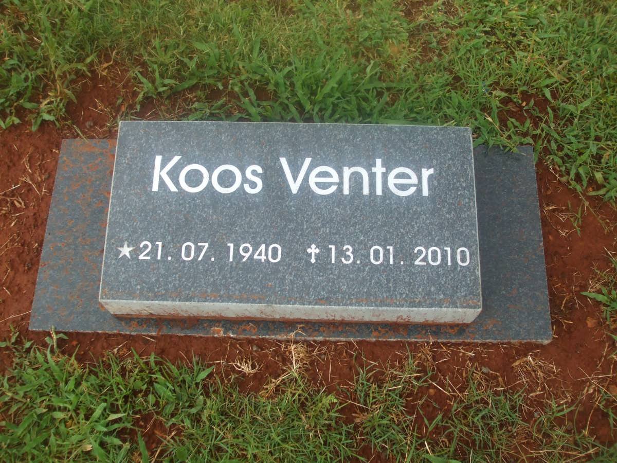 VENTER Koos 1940-2010