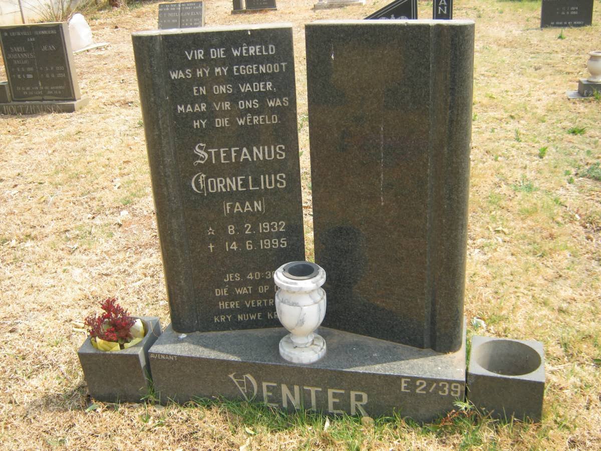 VENTER Stefanus Cornelius 1932-1995