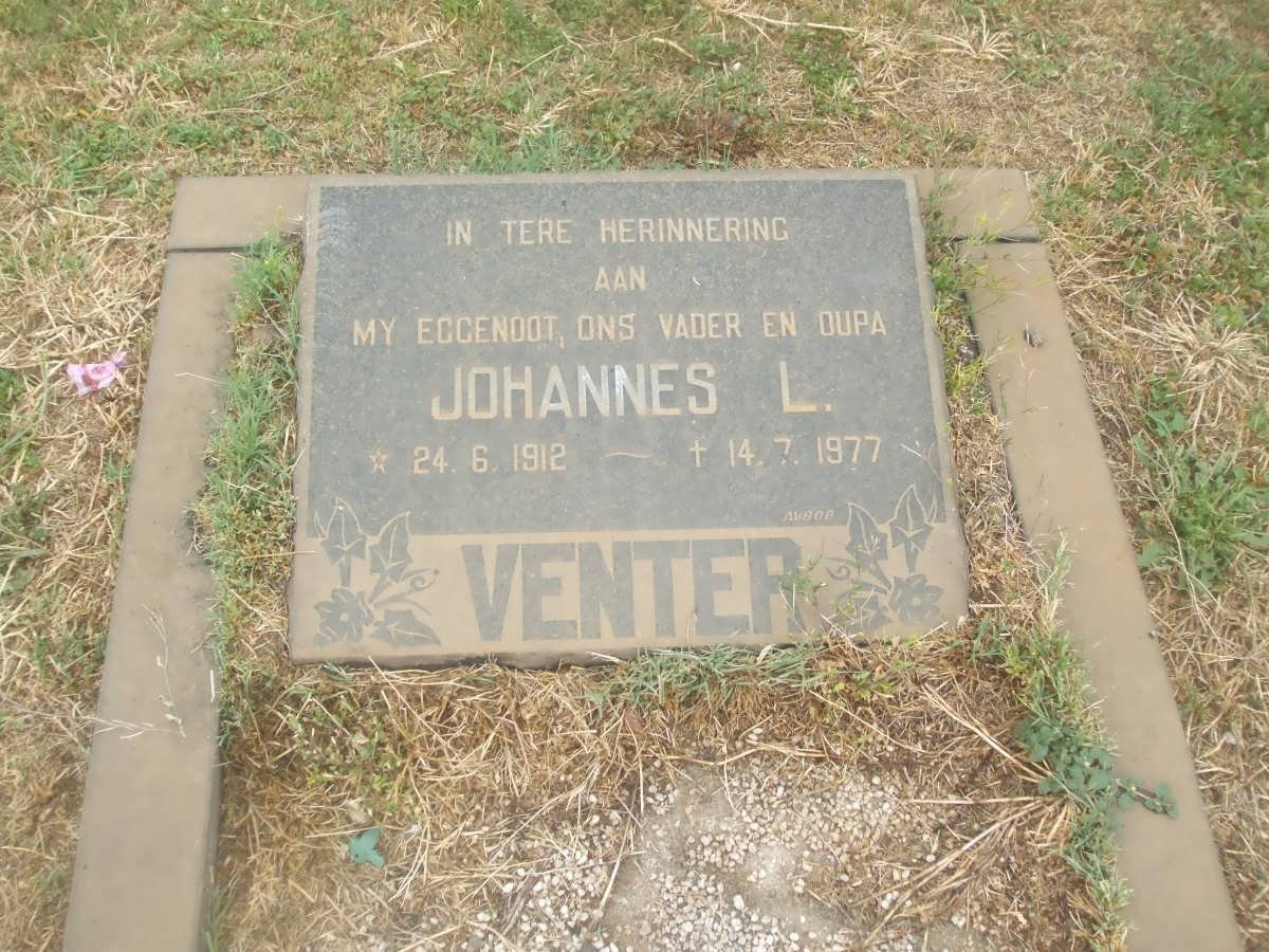 VENTER Johannes L. 1912-1977