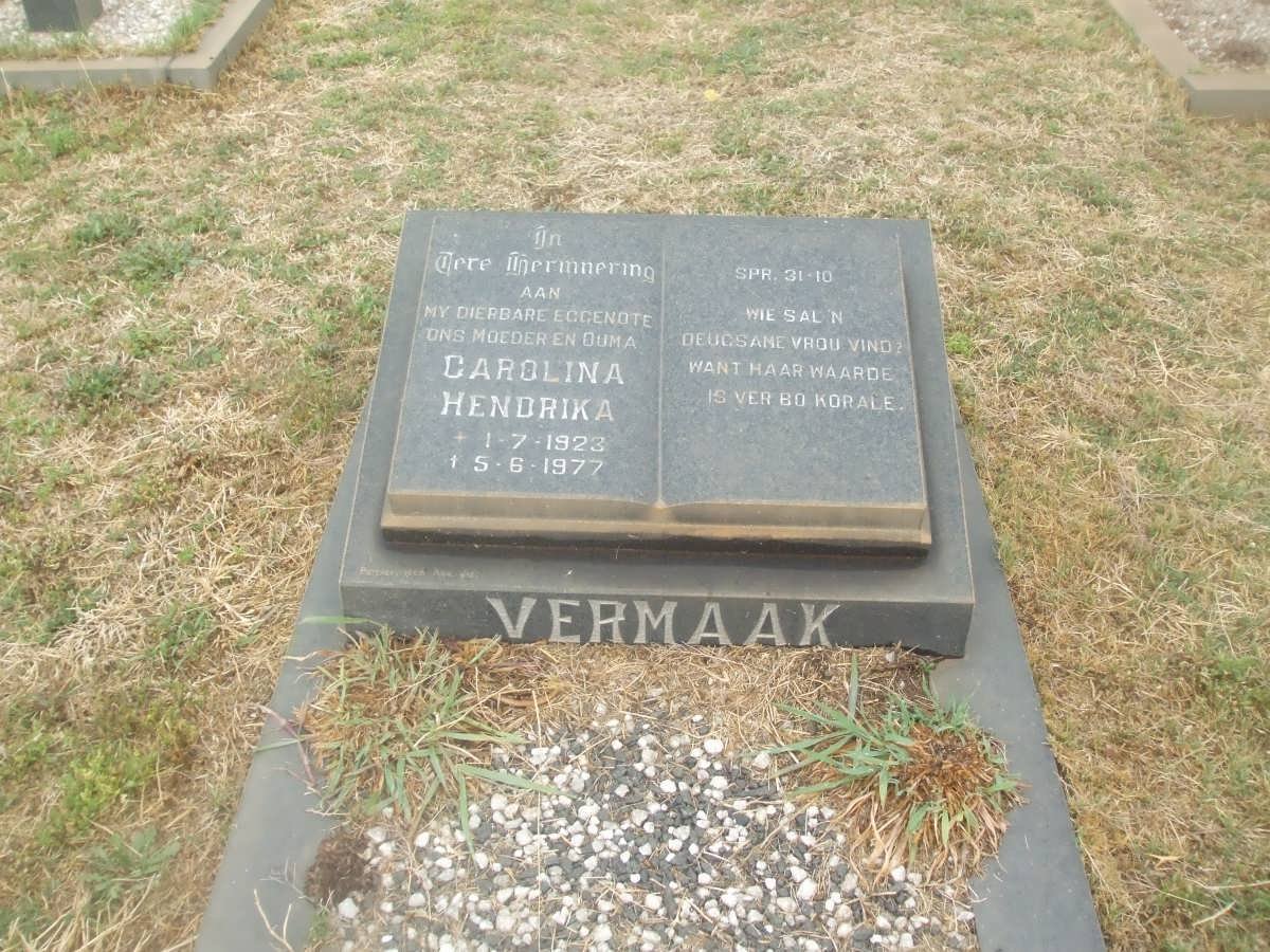 VERMAAK Carolina Hendrika 1923-1977