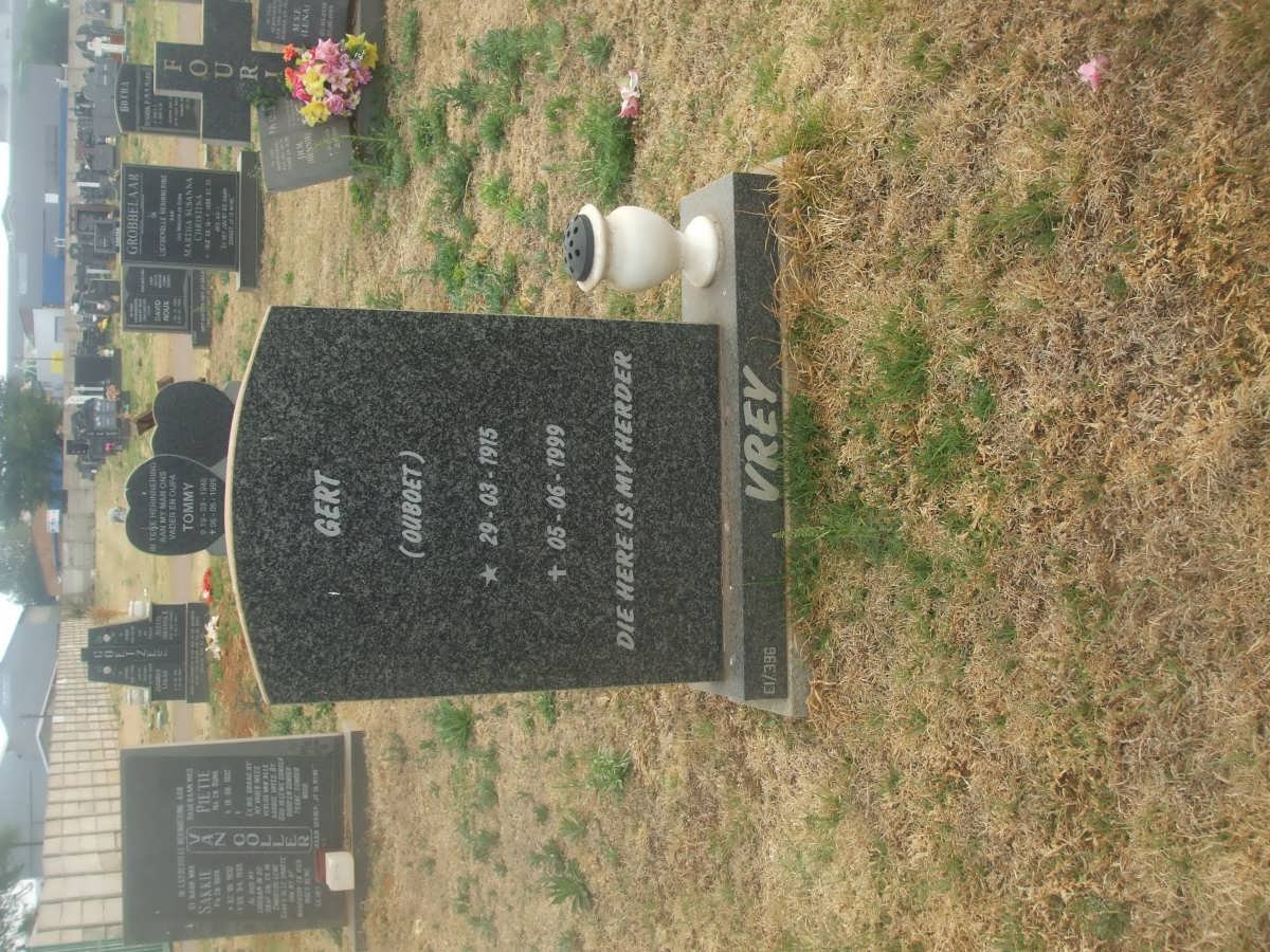 VREY Gert Petrus Jacobus 1915-1999