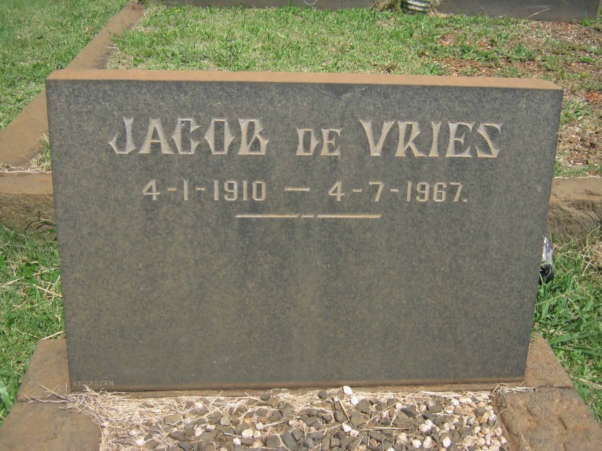 VRIES Jacob, de 1910-1967