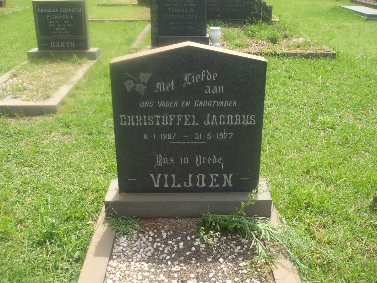 VILJOEN Christoffel Jacobus 1887-1977