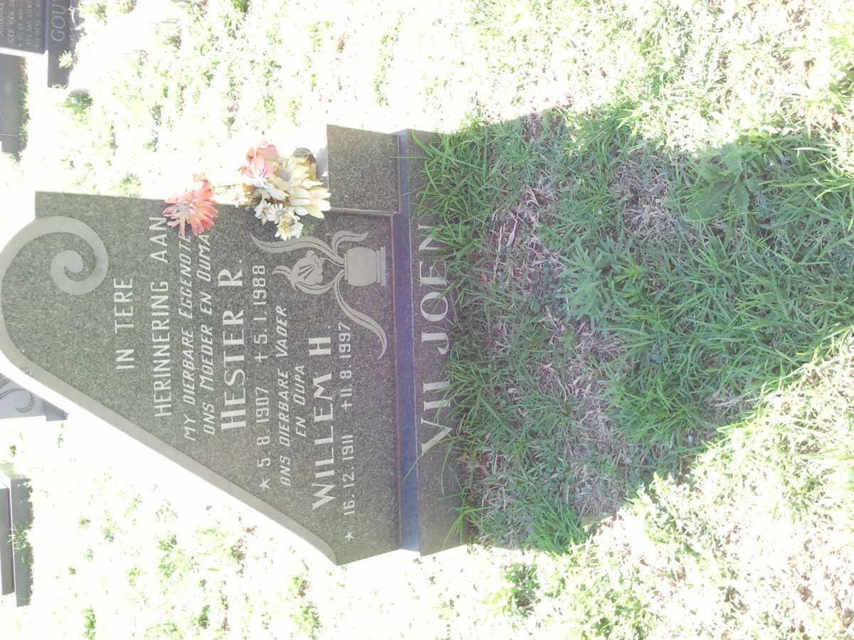 VILJOEN Willem H. 1911-1997 &amp; Hester R. 1907-1988