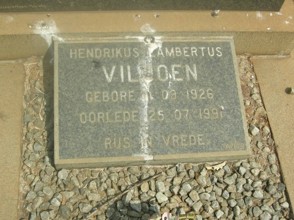 VILJOEN Hendrikus Lambertus 1926-1991