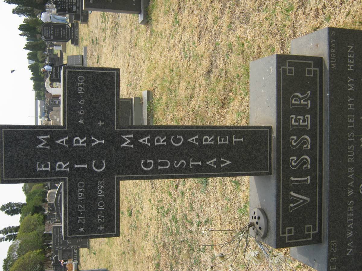 VISSER Eric Gustav 1930-1993 &amp; Mary Margaret 1930-