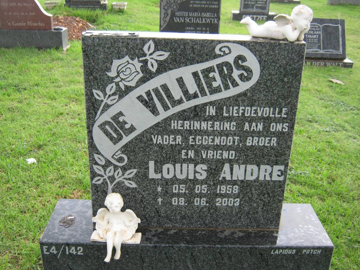 VILLIERS Louis Andre, de 1958-2003