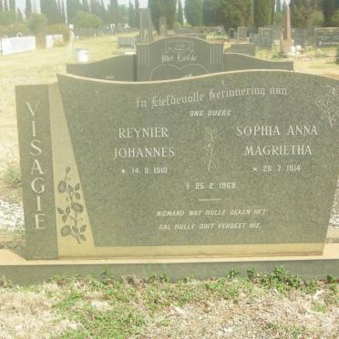 VISAGIE Reynier Johannes 1910-1969 &amp; Sophia Anna Magrietha 1914-1969