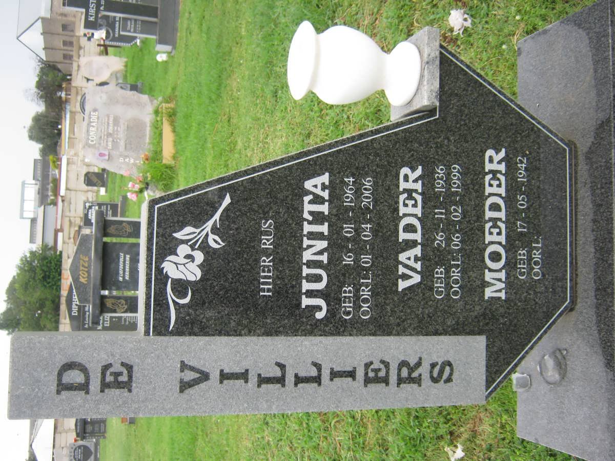 VILLIERS ?, de 1936-1999 &amp; ? 1942- :: DE VILLIERS Junita 1964-2006