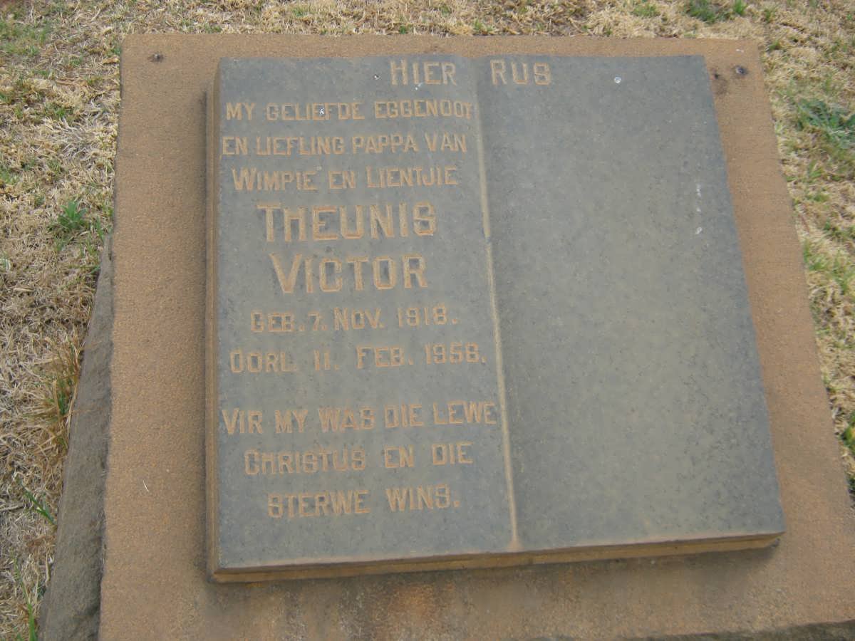 VICTOR Theunis Gertse 1918-1956