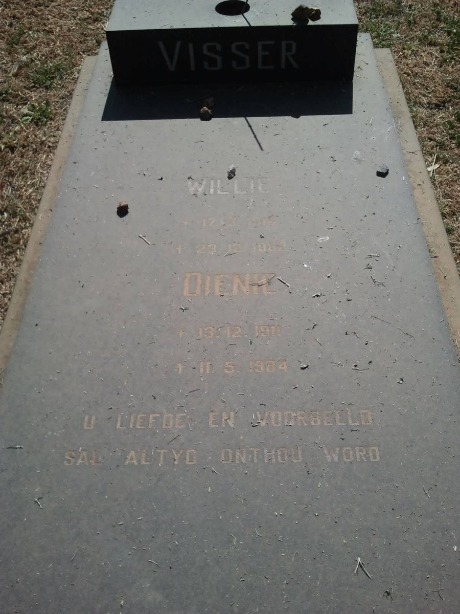 VISSER Willie 191?-1982 &amp; Dienie 1910-1984