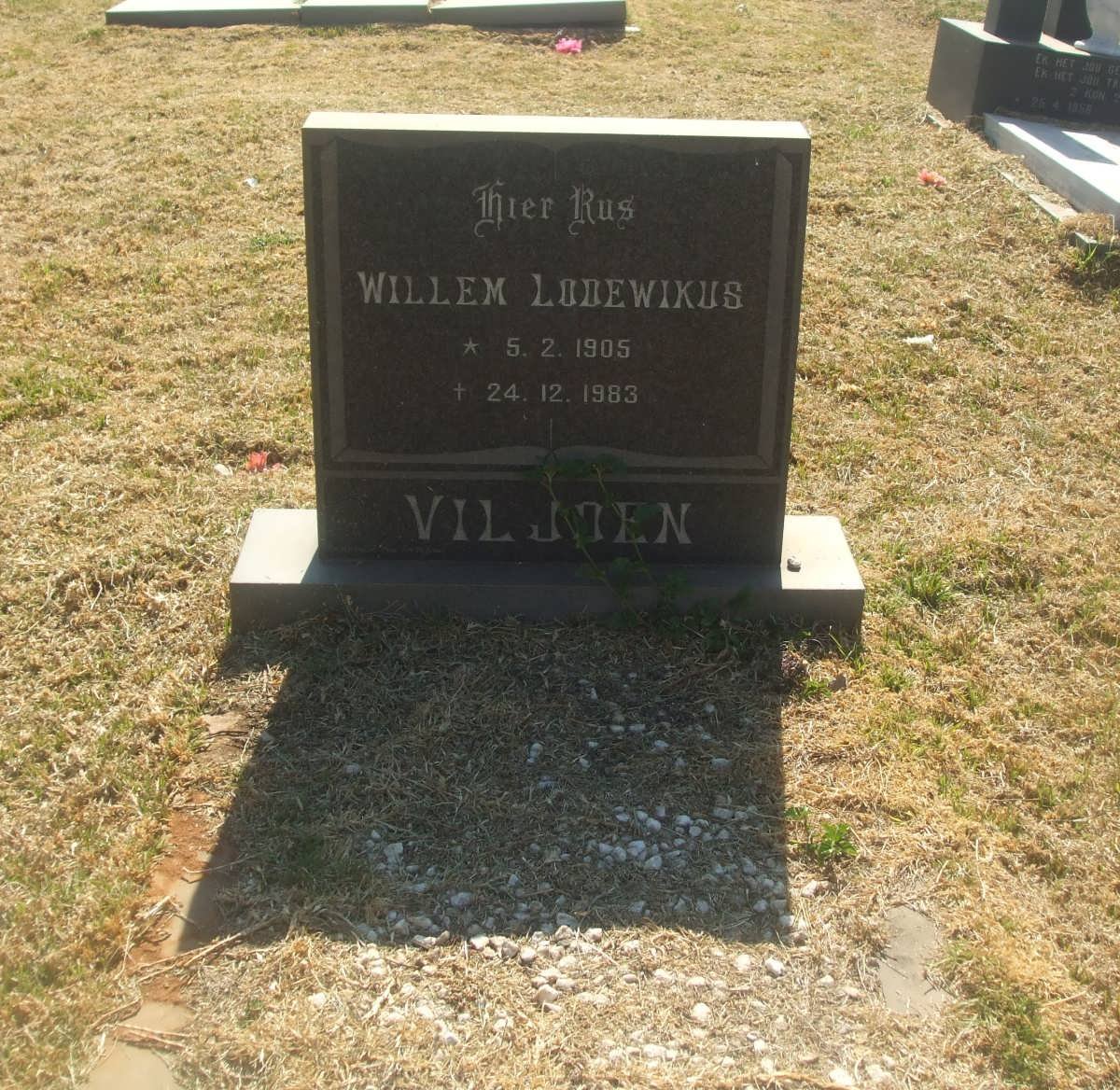 VILJOEN Willem Lodewikus 1905-1983