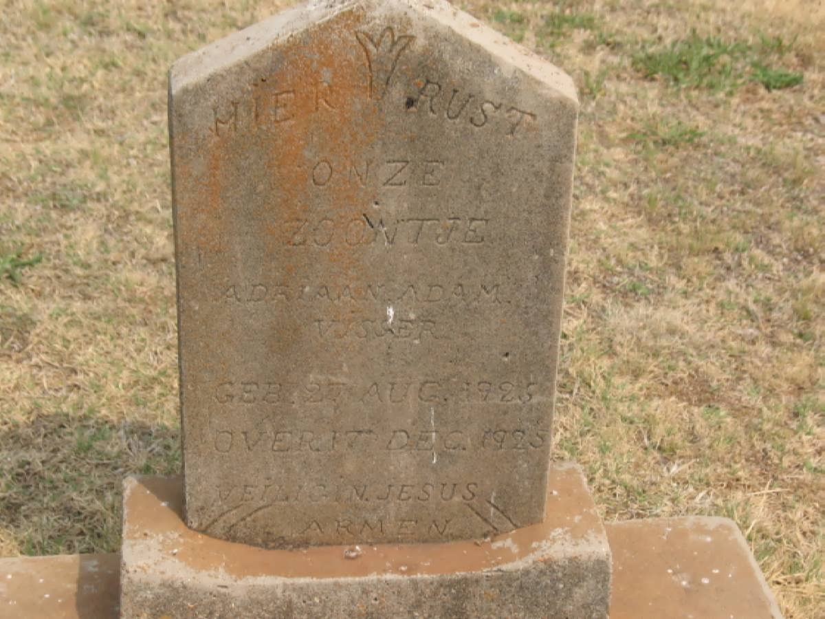 VISSER Adriaan Adam 1925-1925