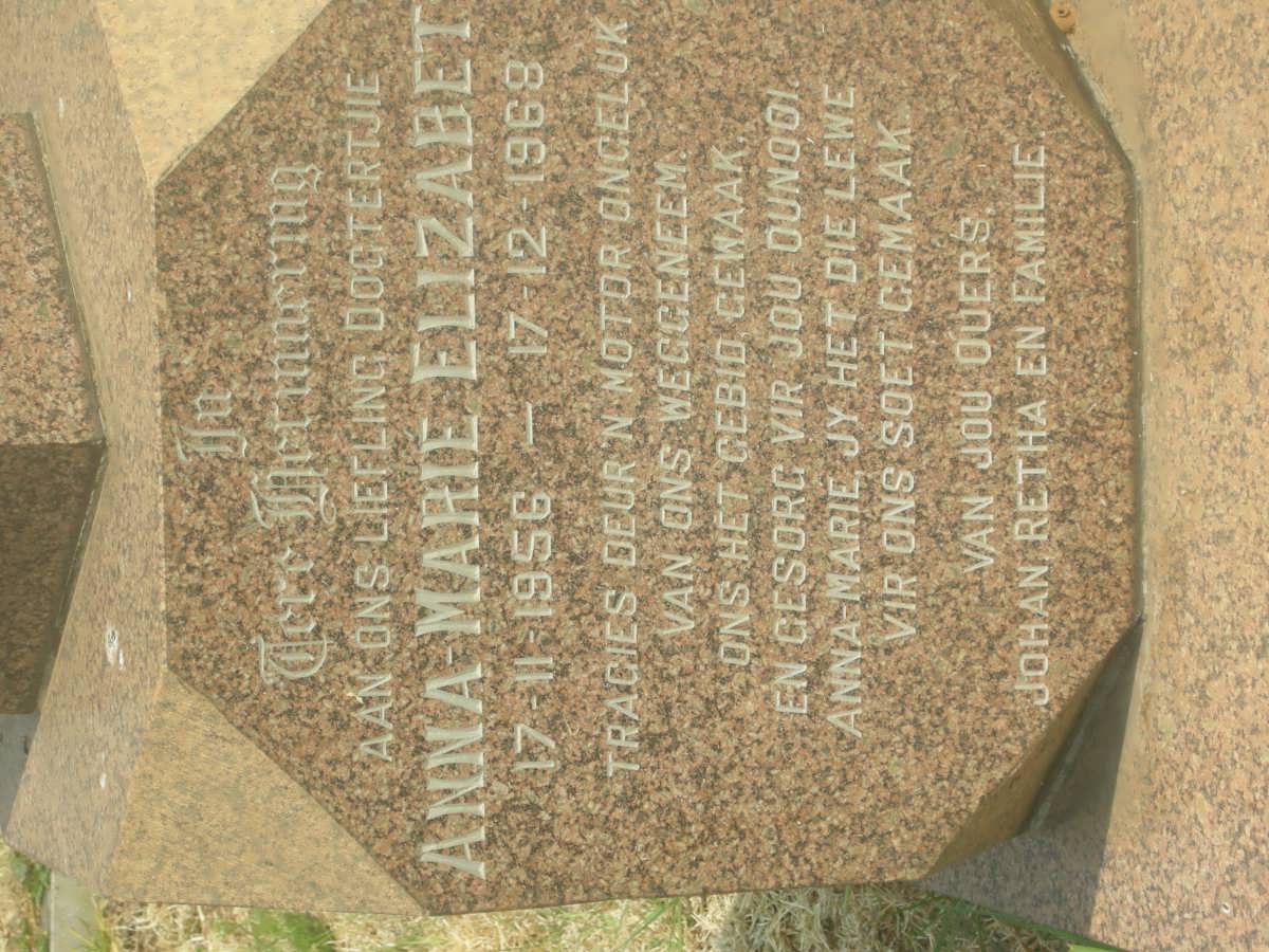 VILJOEN Anna-Marie Elizabeth 1956-1968