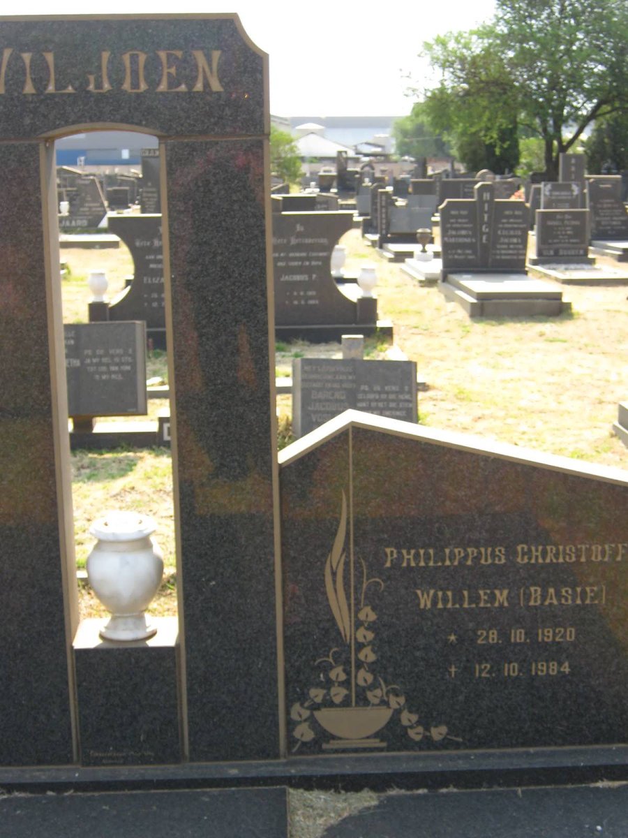 VILJOEN Philippus Christoffel Willem 1920-1984