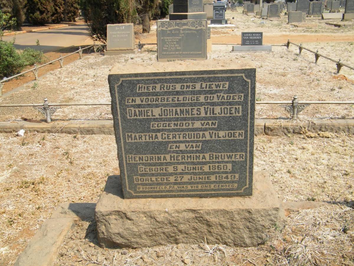VILJOEN Daniel Johannes 1860-1949