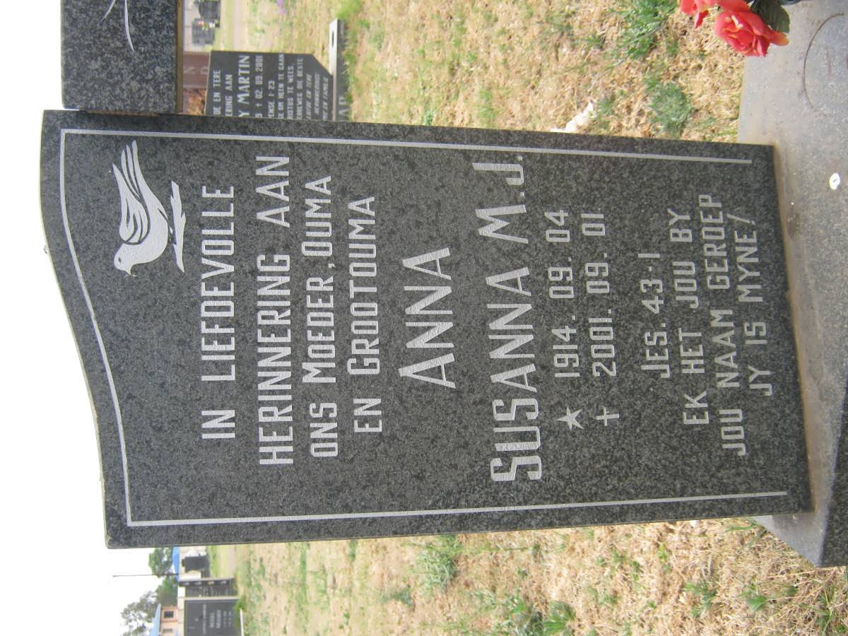 VILJOEN Anna Susanna M.J. 1914-2001