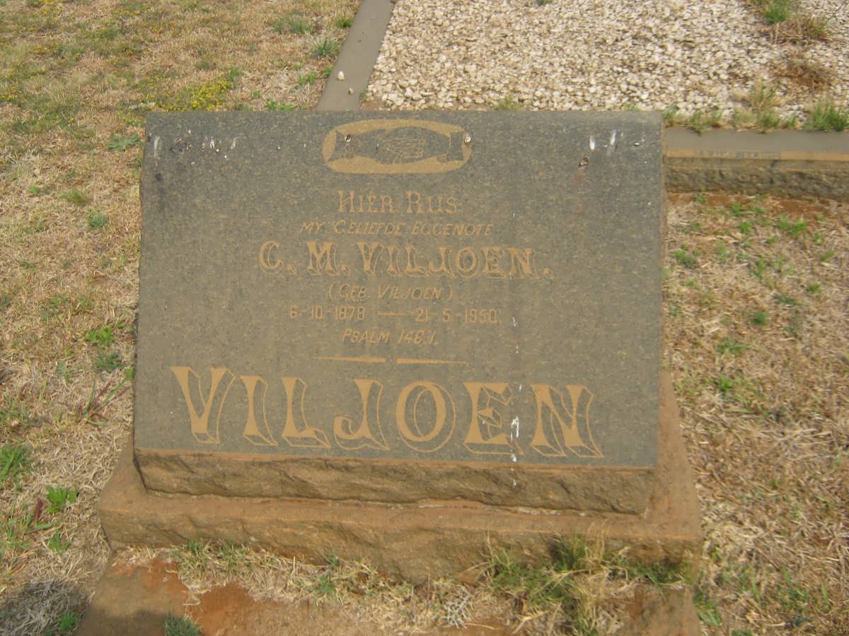 VILJOEN C.M. nee VILJOEN 1878-1950