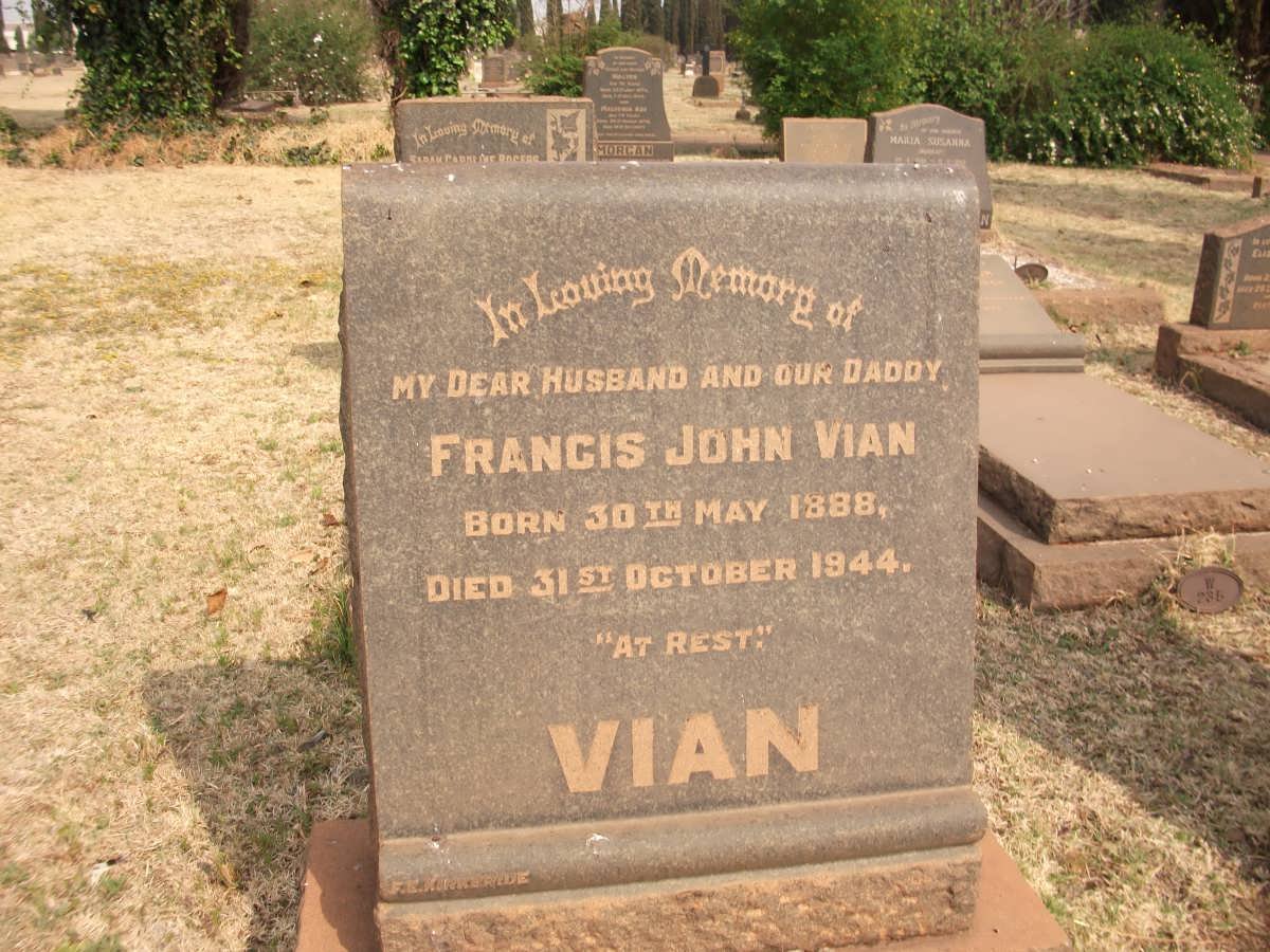 VIAN Francis John 1888-1944