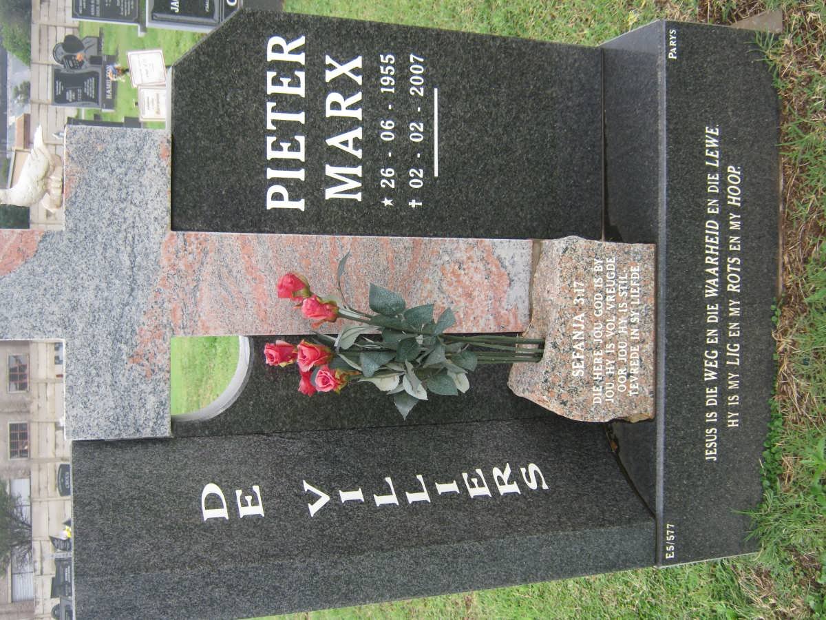 VILLIERS Pieter Marx, de 1955-2007