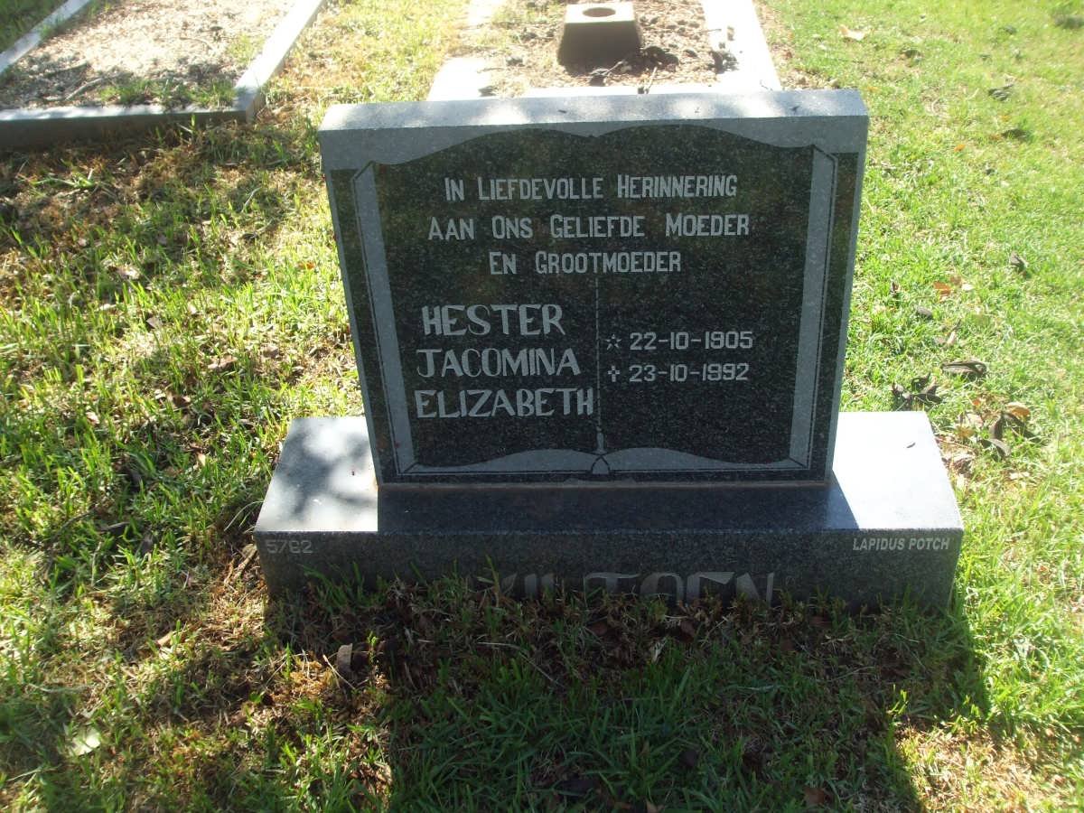 VILJOEN Hester Jacomina Elizabeth 1905-1992