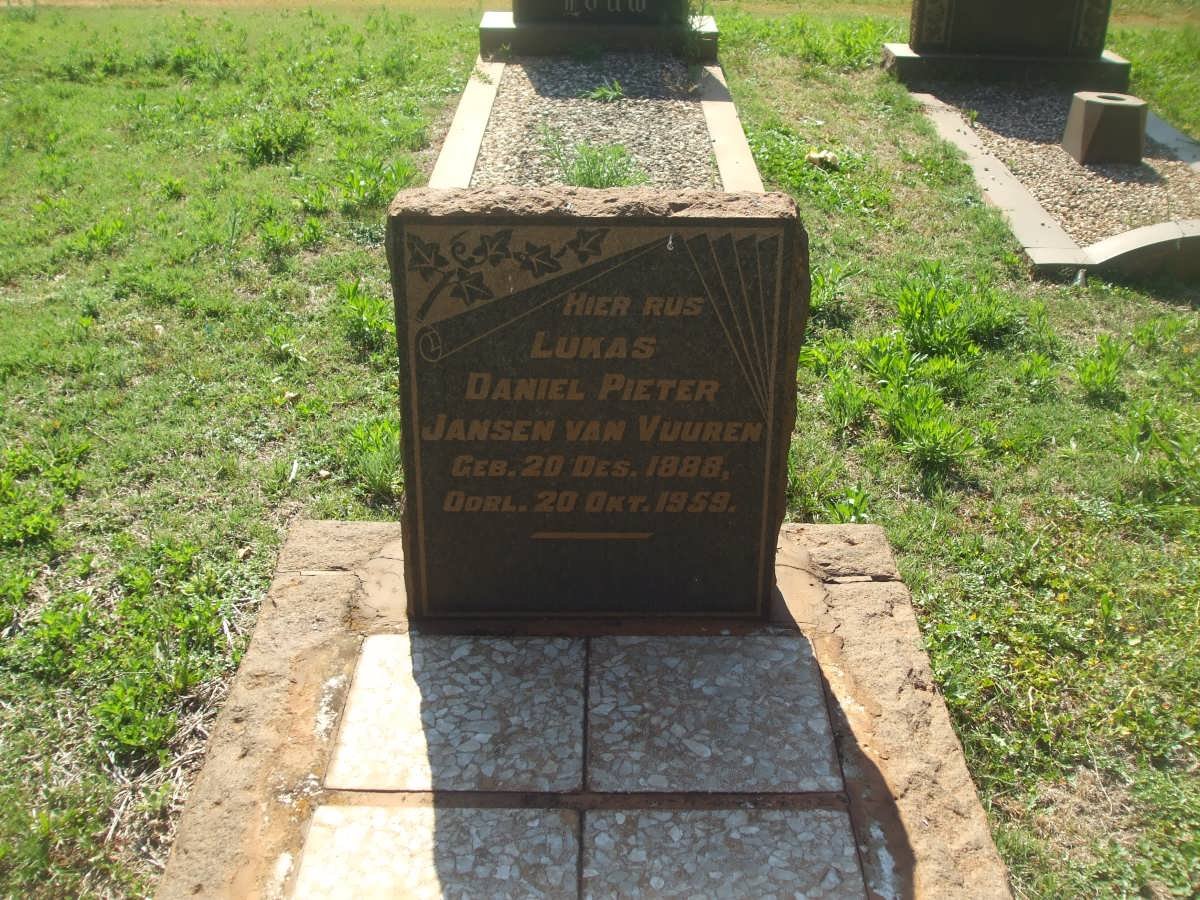 VUUREN Lukas Daniel Pieter, Jansen van 1888-1959
