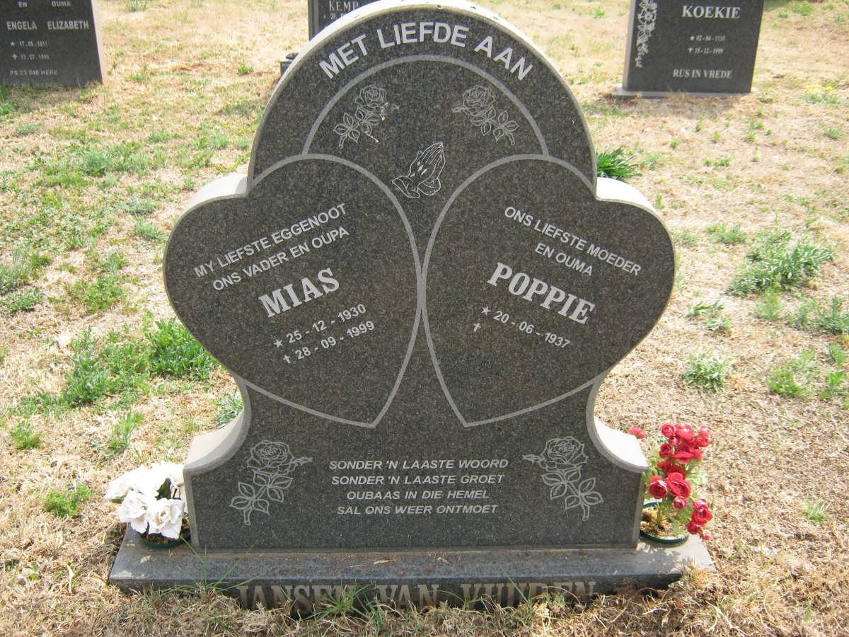 VUUREN Mias, Jansen van 1930-1999 &amp; Poppie 1937-