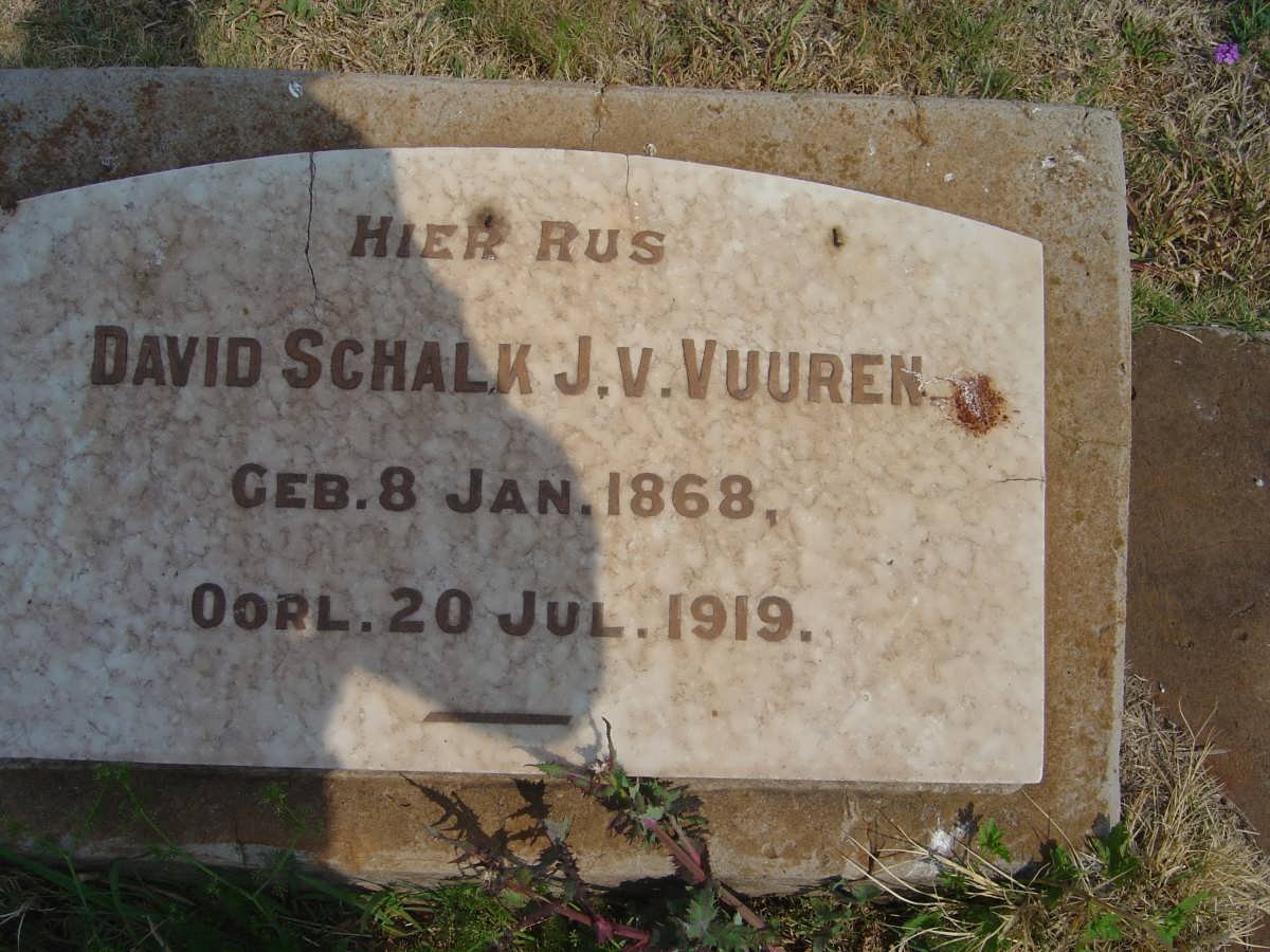 VUUREN Schalk J., v. 1868-1919