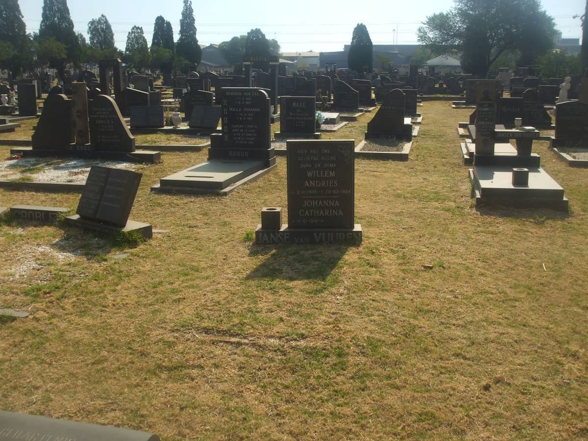 VUUREN Willem Andries, Janse van 1911-198? &amp; Johanna Catharina 191?-