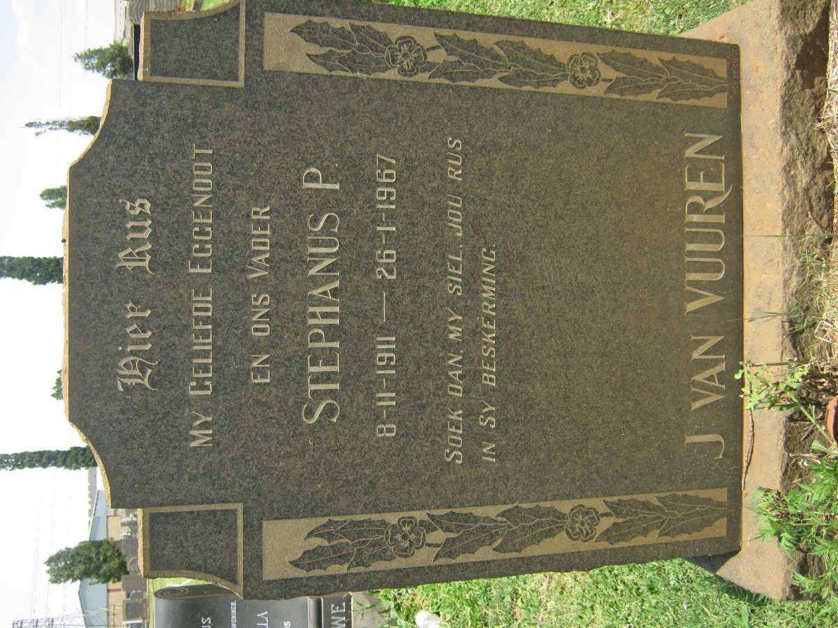 VUUREN Stephanus P., J. van 1911-1967