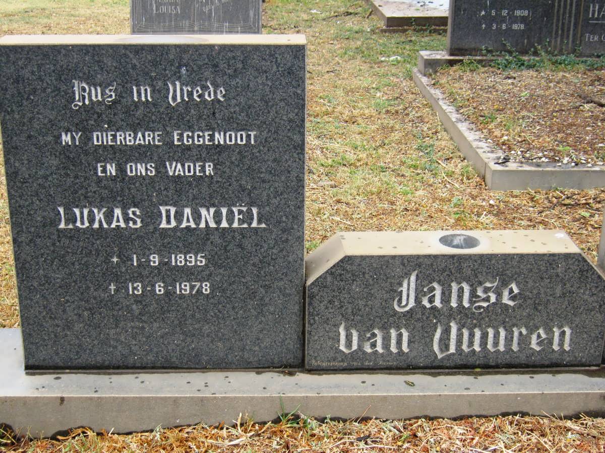 VUUREN Lukas Daniël, Janse van 1895-1978
