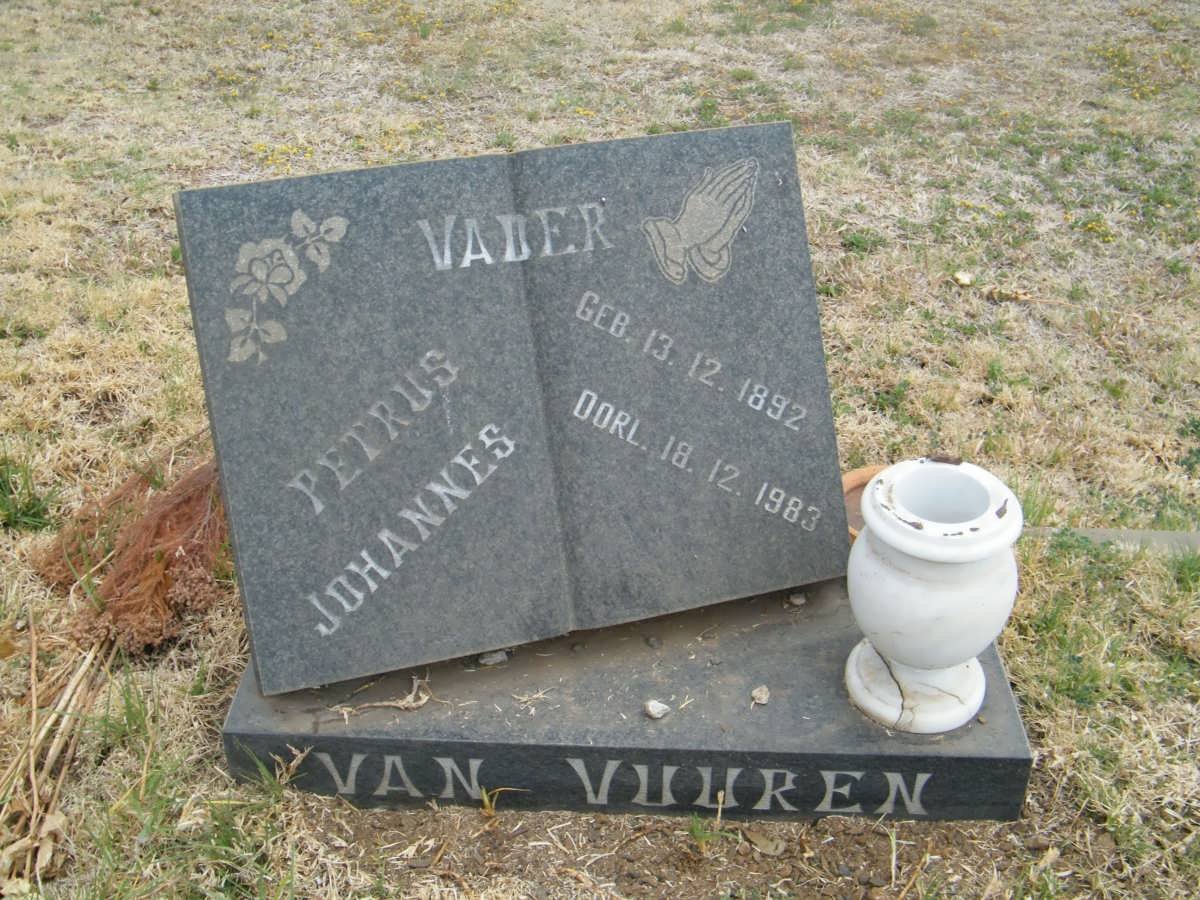 VUUREN Petrus Johannes, van 1892-1983