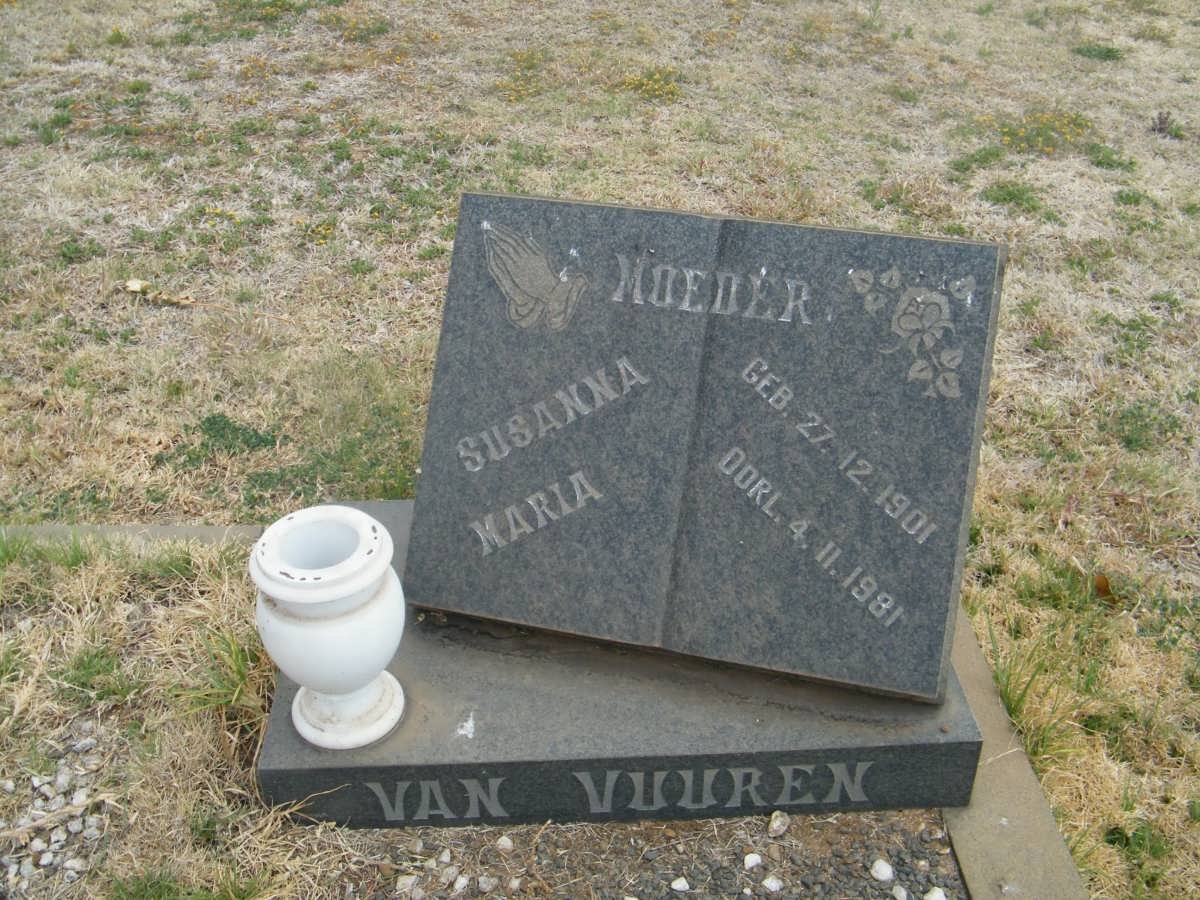 VUUREN Susanna Maria, van 1901-1981