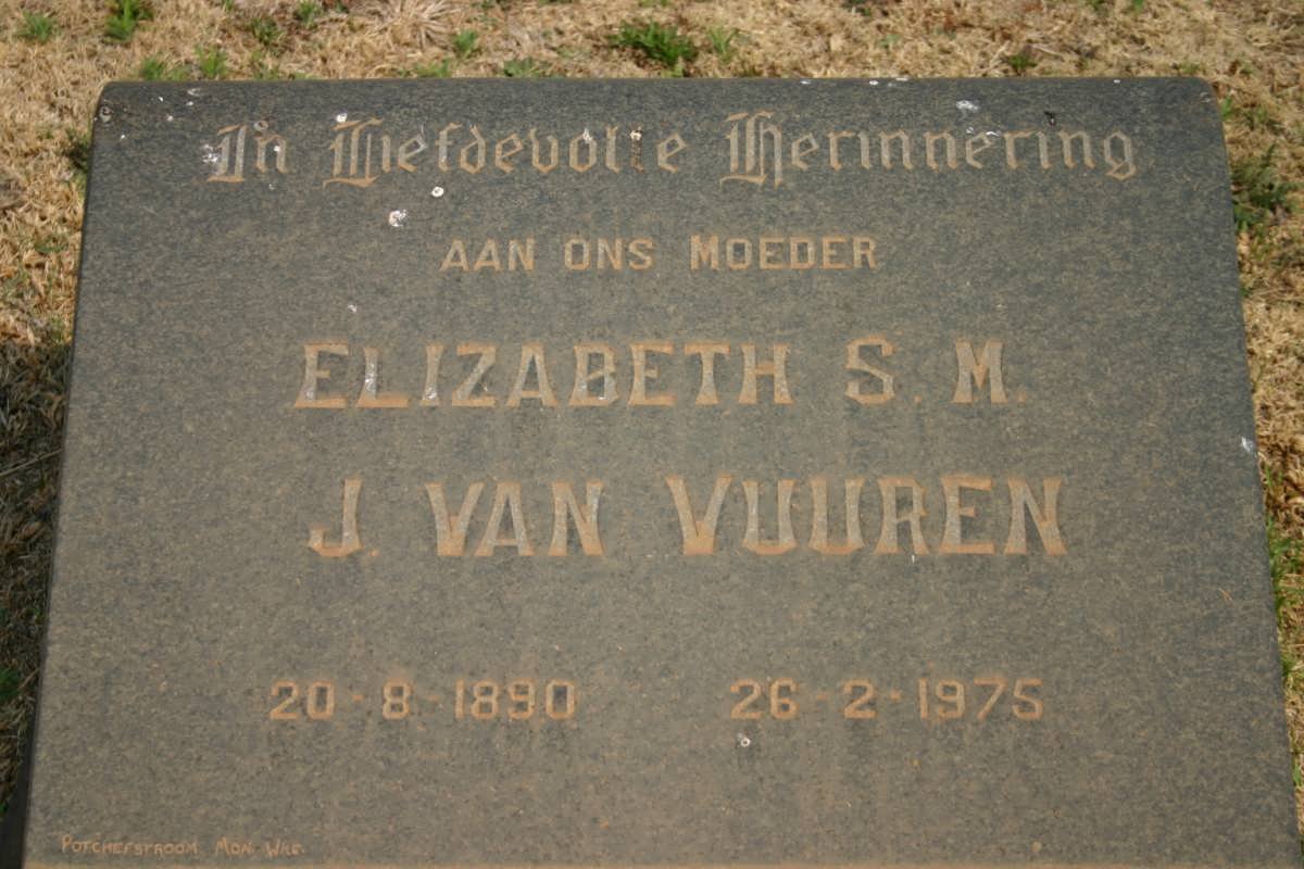 VUUREN Elizabeth S.M., J. van 1890-1975