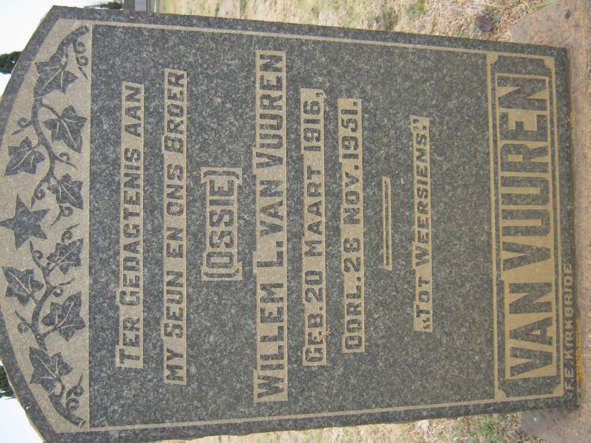 VUUREN Willem L., van 1916-1951