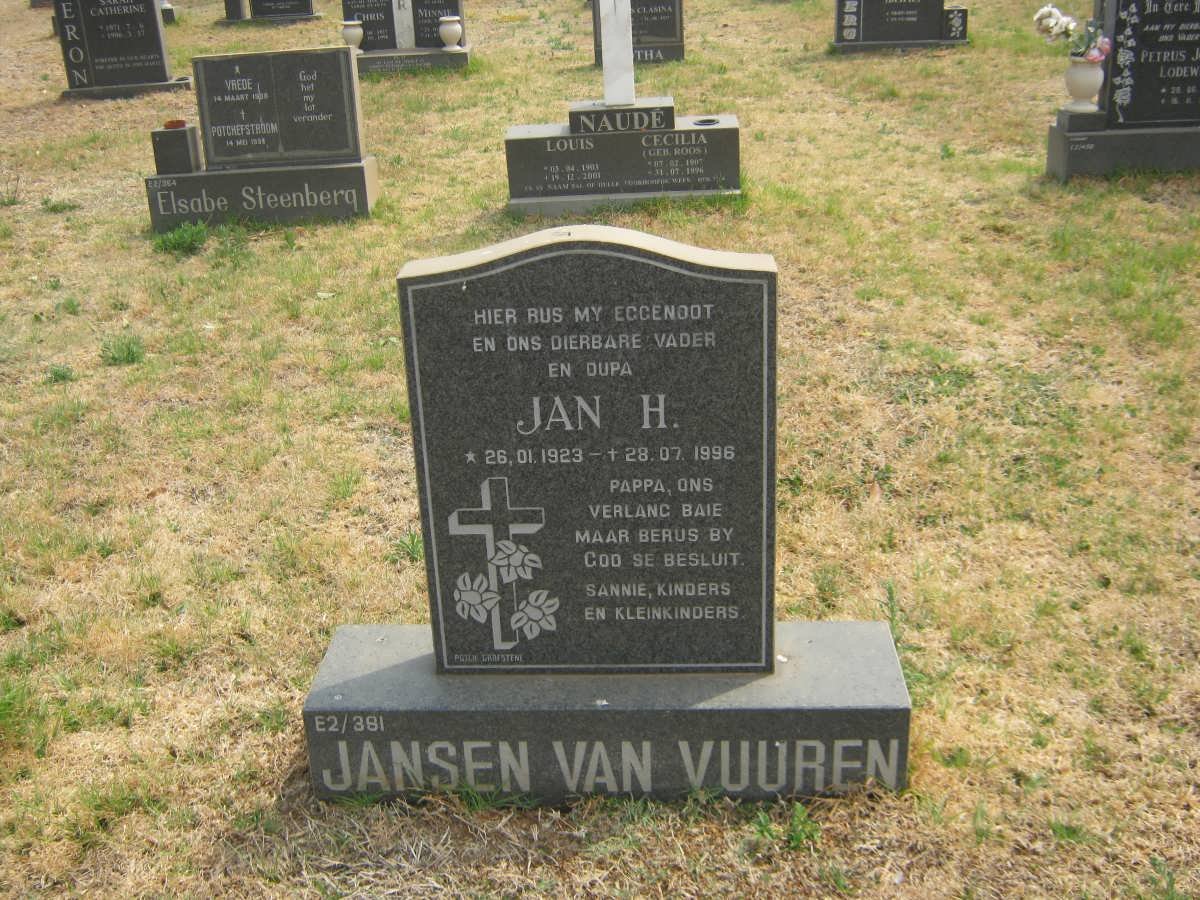 VUUREN Jan H., Jansen van 1923-1996