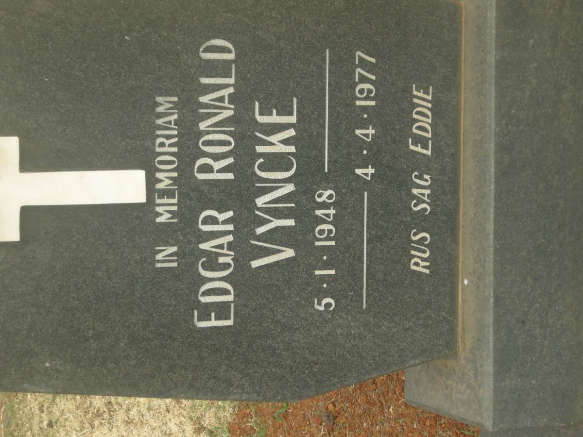 VYNCKE Edgar Ronald 1948-1977