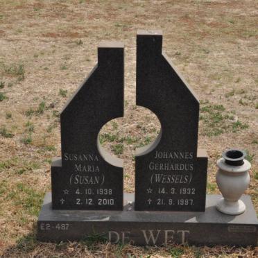 WET Johannes Gerhardus, de 1932-1997 &amp; Susanna Maria 1938-2010