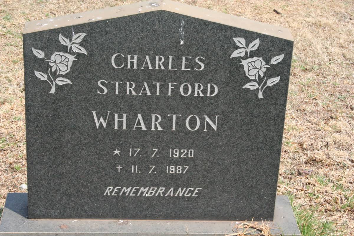WHARTON Charles Stratford 1920-1987