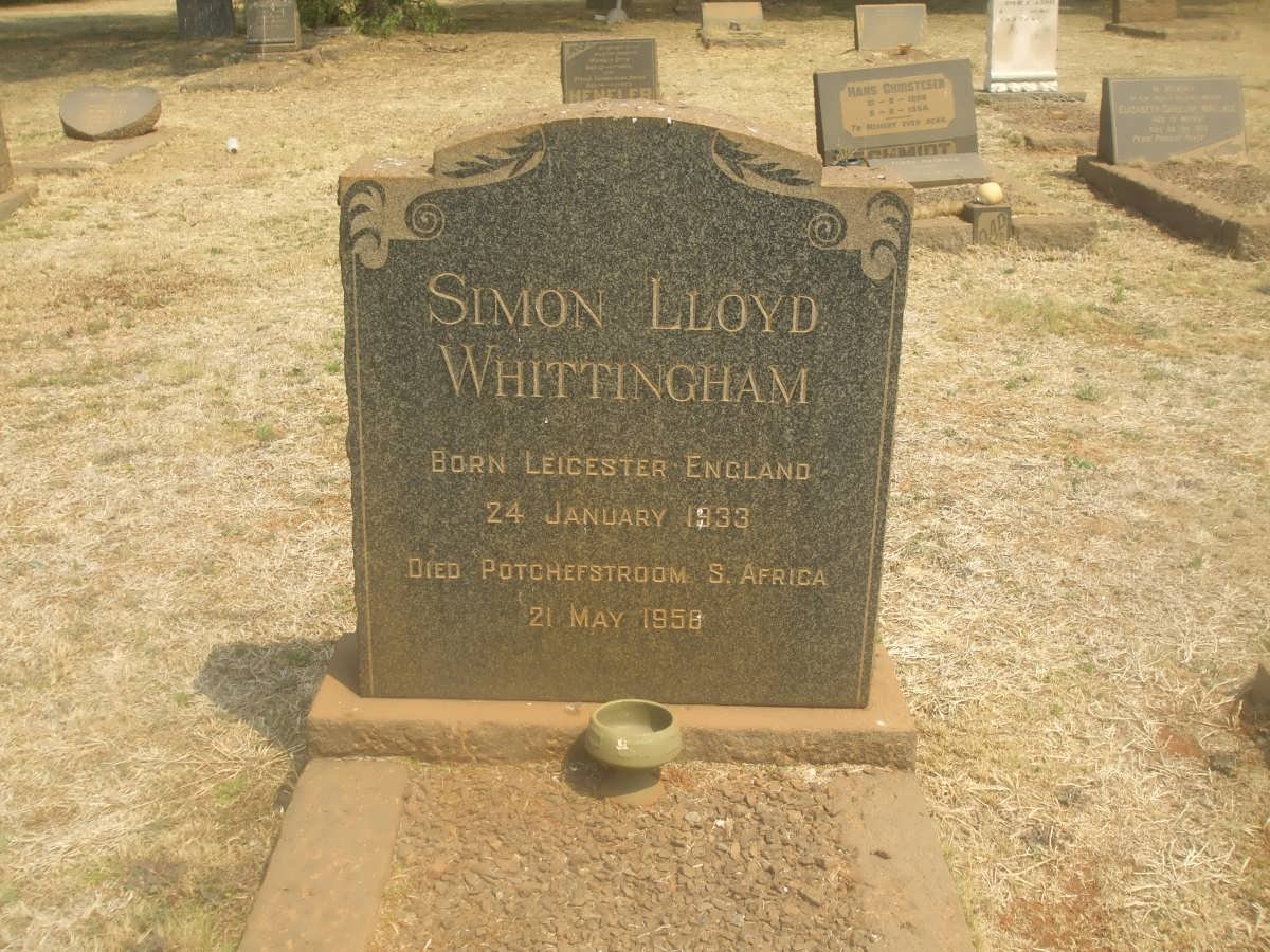 WHITTINGHAM Simon Lloyd 1933-1958