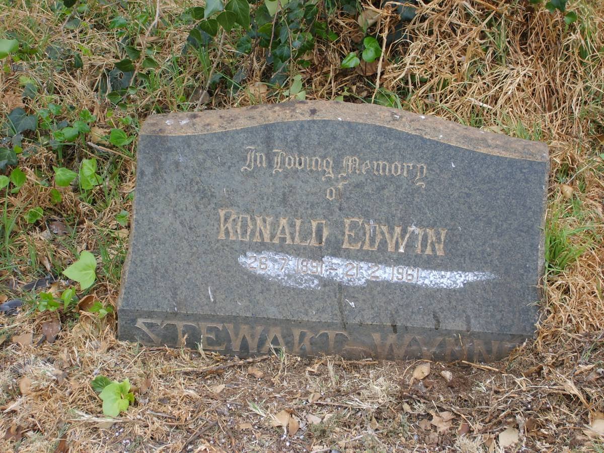 WYNNE Ronald Edwin, Stewart 1891-1961