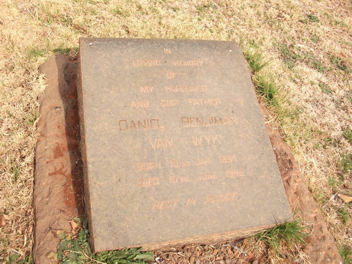 WYK Daniel Benjiman, van 1894-1946
