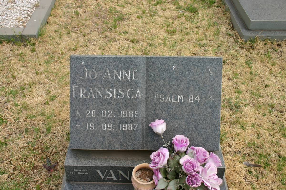 WYK Jo-Anne Fransisca, van 1985-1987